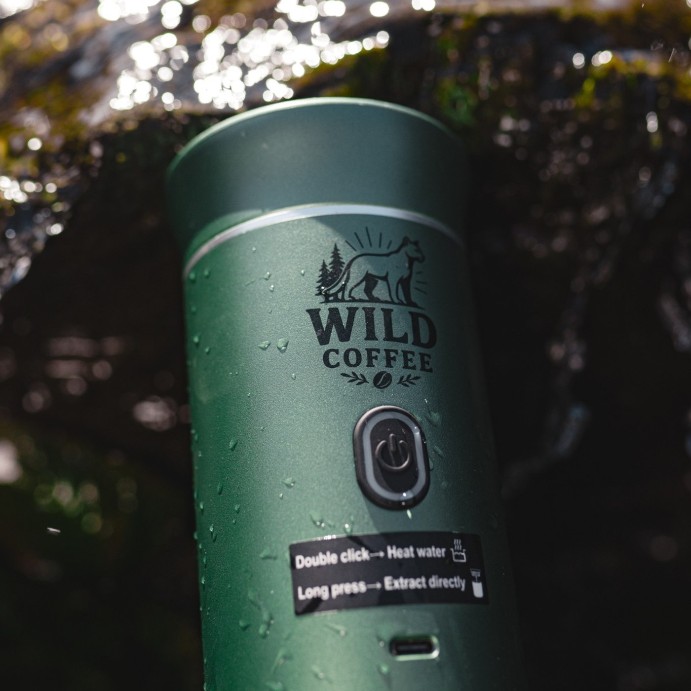 Cafetera Wild Coffee color Verde bosque