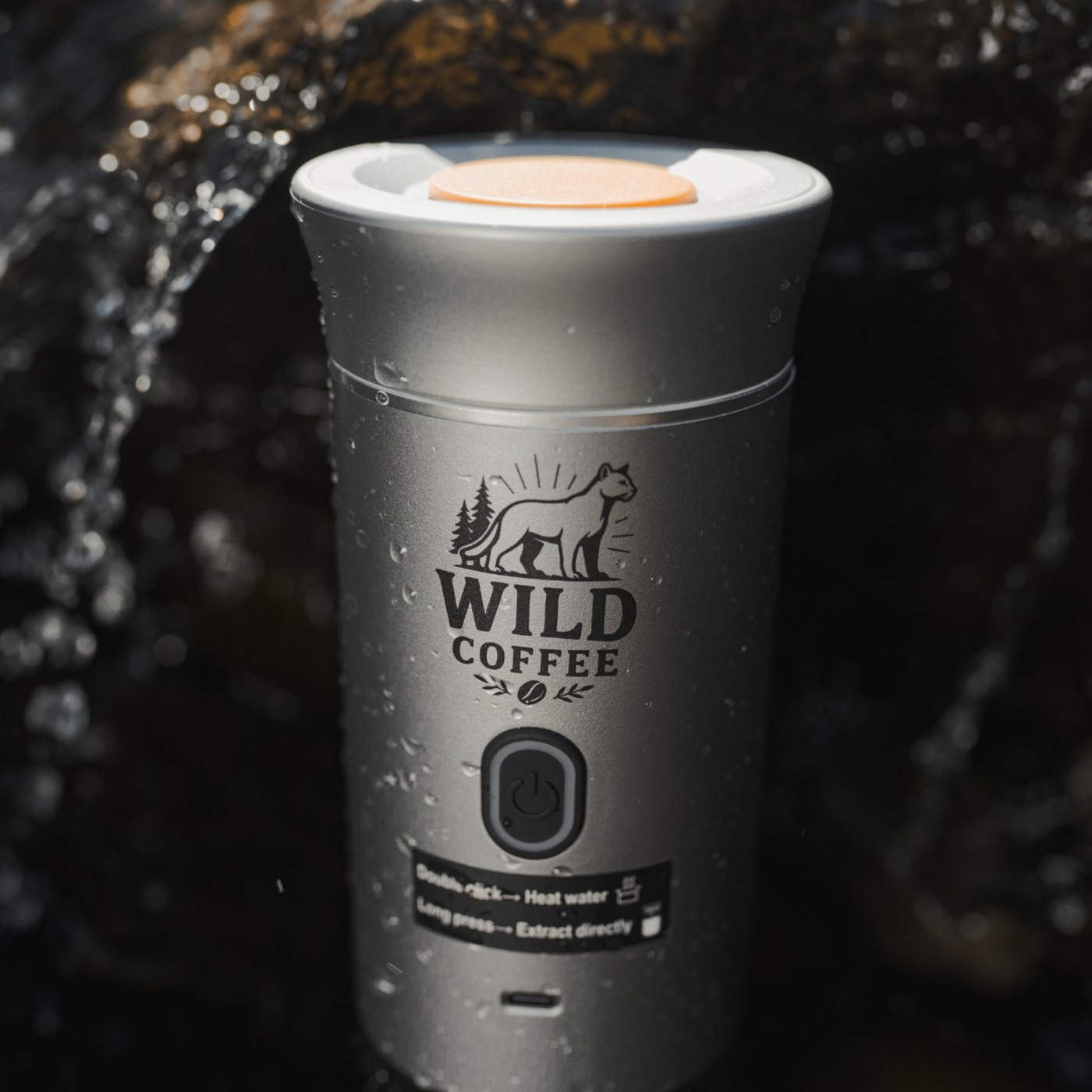 Cafetera Wild Coffee color Plateado