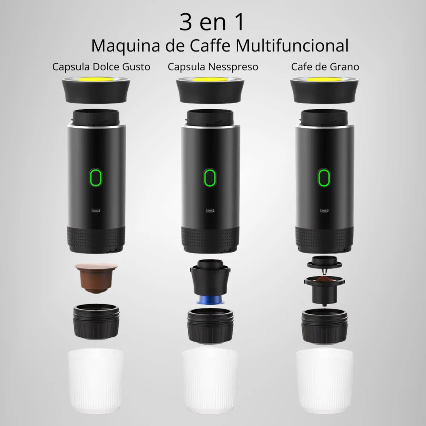 Despiece de la cafetera 3 en 1
